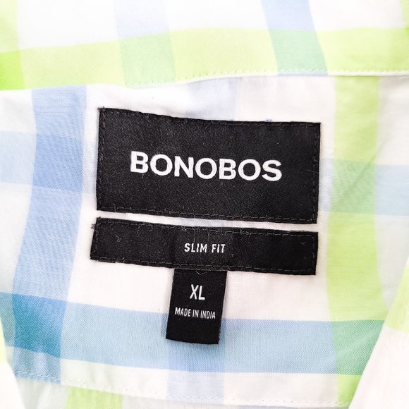 Bonobos Slim Fit Button Down Long Sleeve Shirt Mens XL Check New w/o Tag NWOT - Picture 3 of 4